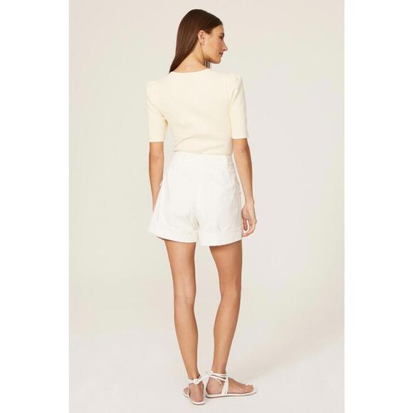 Derek Lam 10 Crosby x RTR White Cargo Shorts Size 40 with small stain - Picture 2 of 8